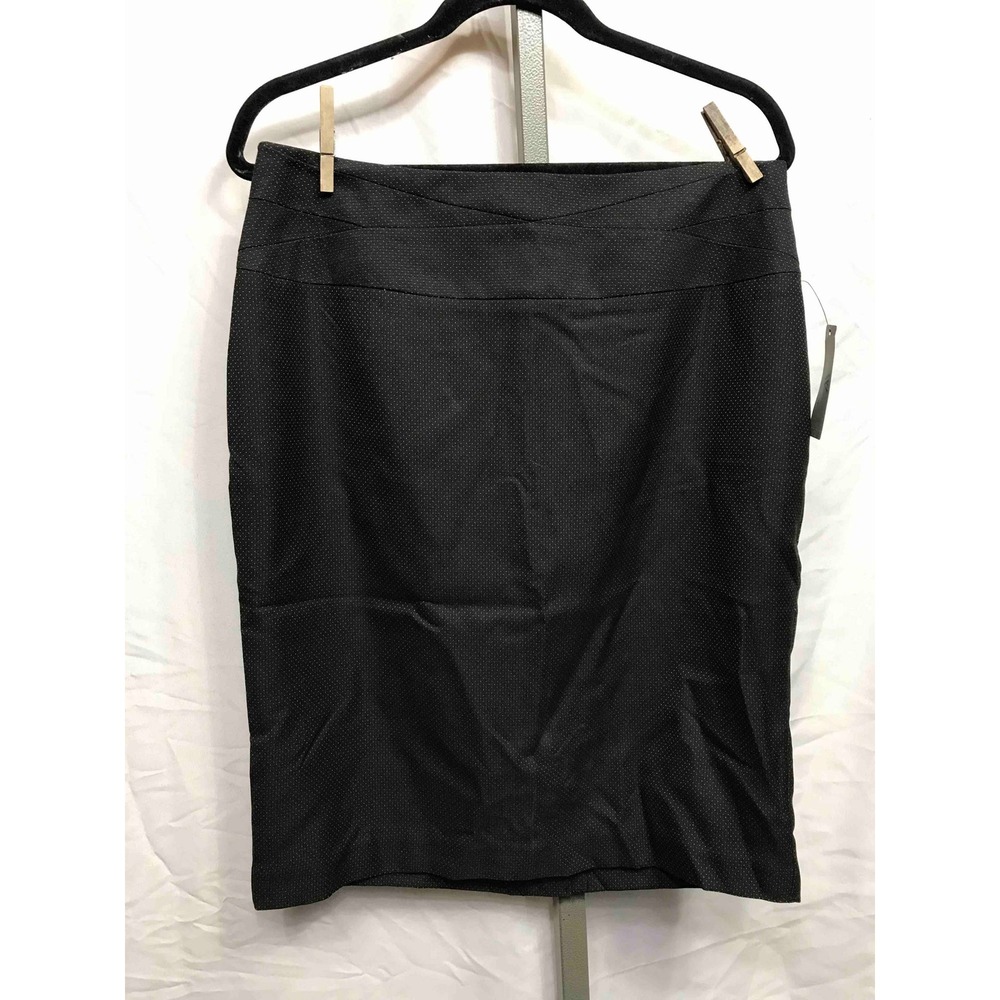 Worthington Women's Black Polka Dot Pencil Skirt Size 12 Business Casual